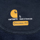 Vintage Carhartt Rain Defender Full Zip Navy Hoodie Sweatshirt Size Large