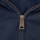 Vintage Carhartt Rain Defender Full Zip Navy Hoodie Sweatshirt Size Large