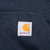 Vintage Carhartt Rain Defender Full Zip Navy Hoodie Sweatshirt Size Large