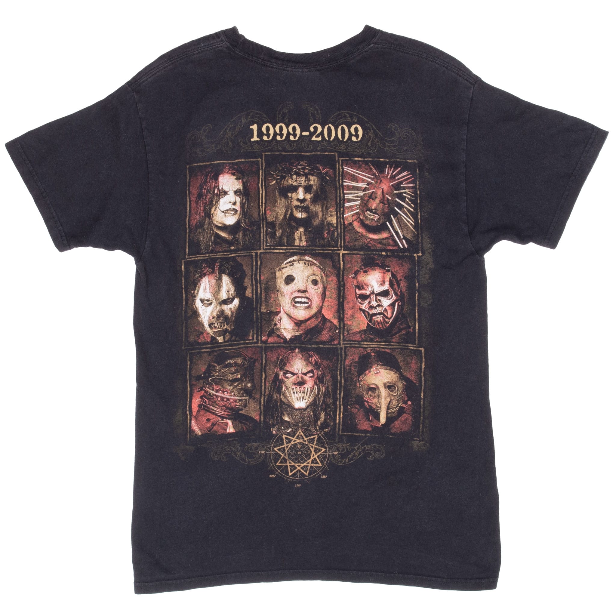 VINTAGE SLIPKNOT 1999 2009 BLACK TEE SHIRT SIZE SMALL