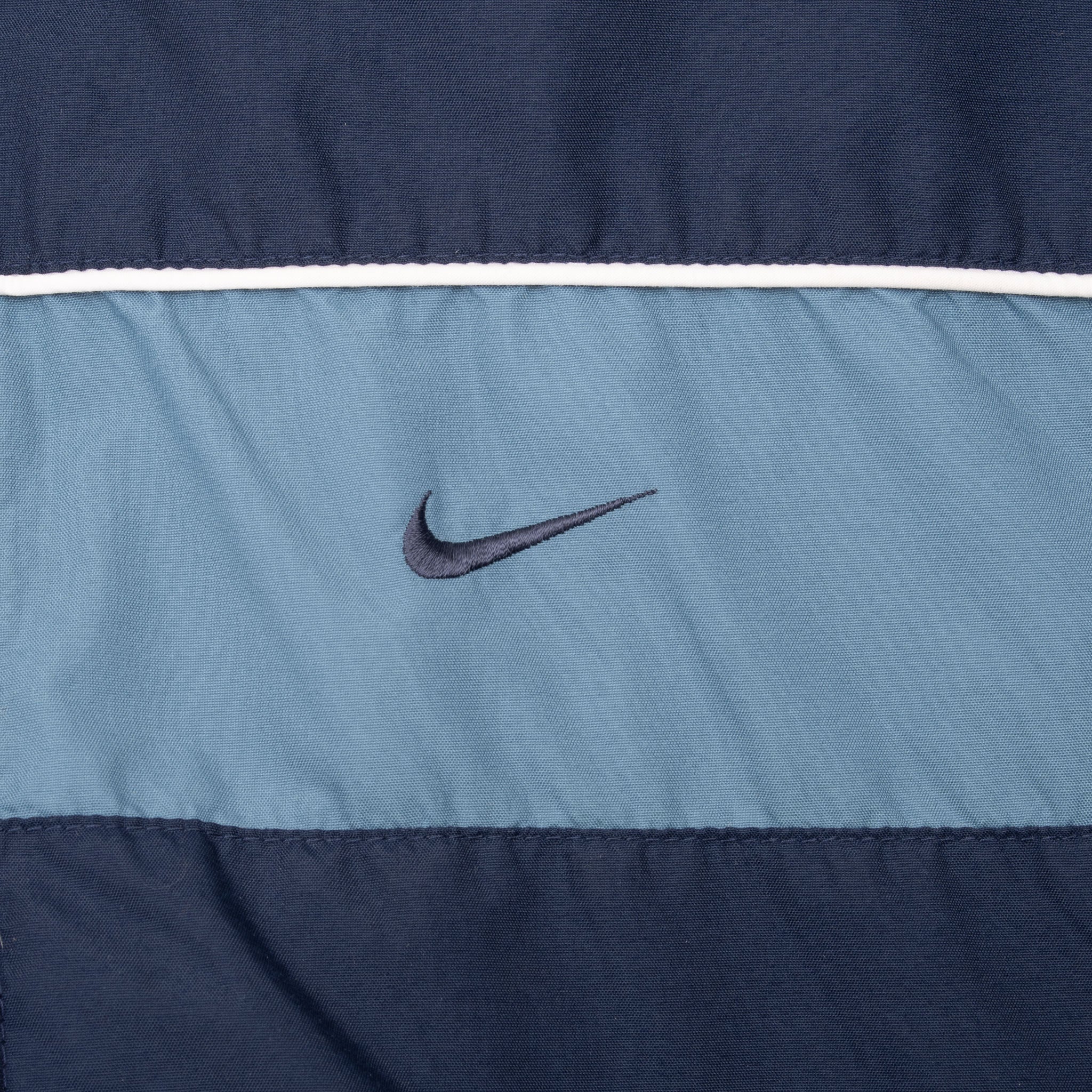 Vintage Nike Classic Swoosh Blue Windbreaker Jacket 2000S Size Medium