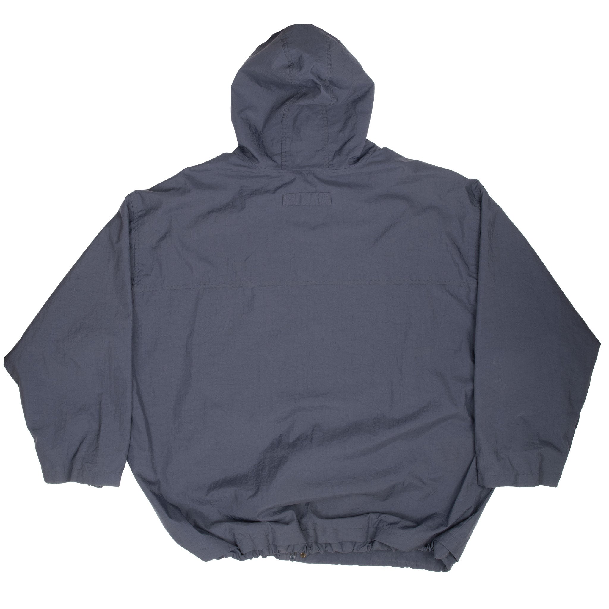 Vintage Nike Dark Grey Hooded Windbreaker Jacket 1990S Size 2XL