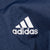 Vintage Adidas Blue Nylon Windbreaker Hooded Jacket 1990S Size XL