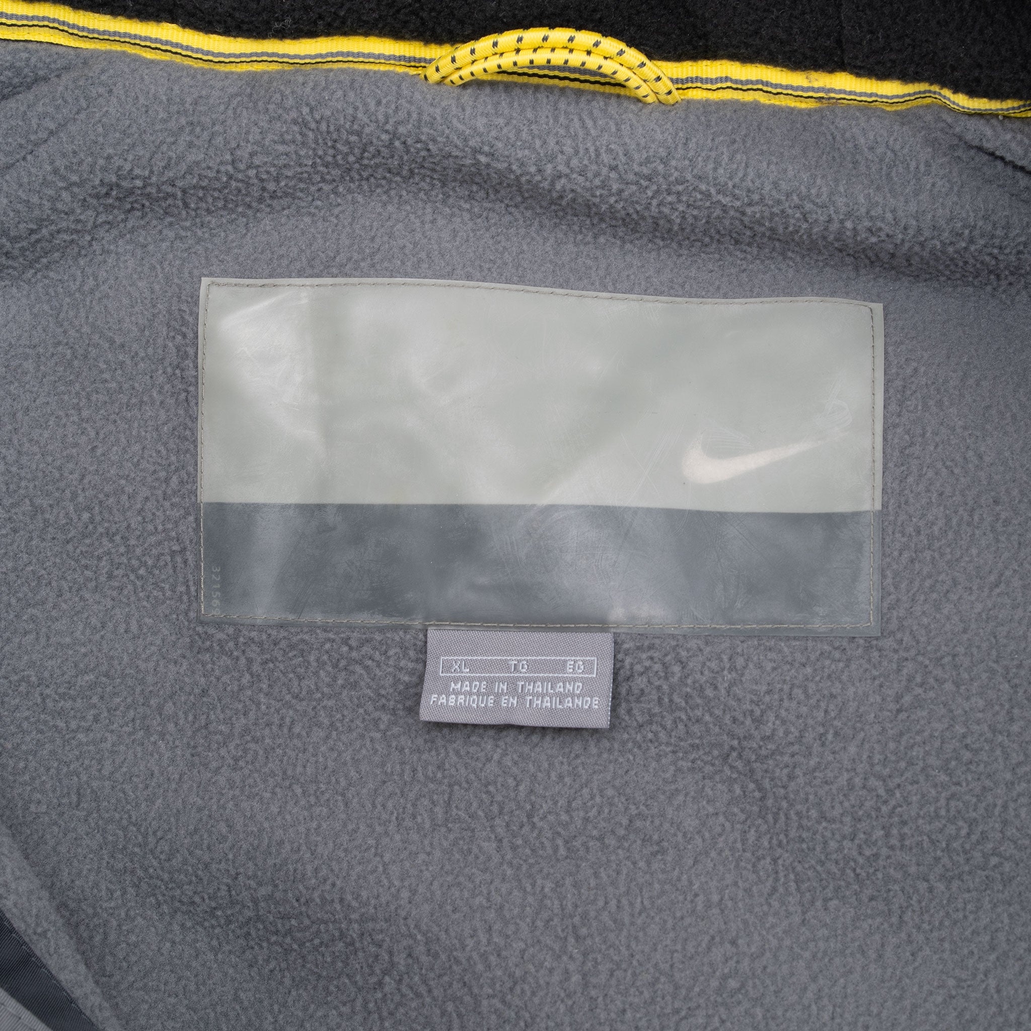 Vintage Nike Classic Swoosh White Grey Heavy Windbreaker Jacket 2000S Size XL