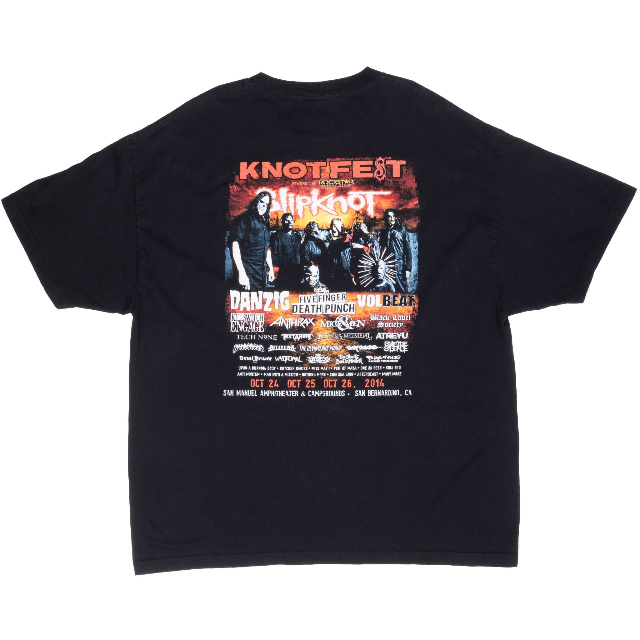 VINTAGE SLIPKNOT KNOTFEST 2014 TEE SHIRT SIZE 2XL