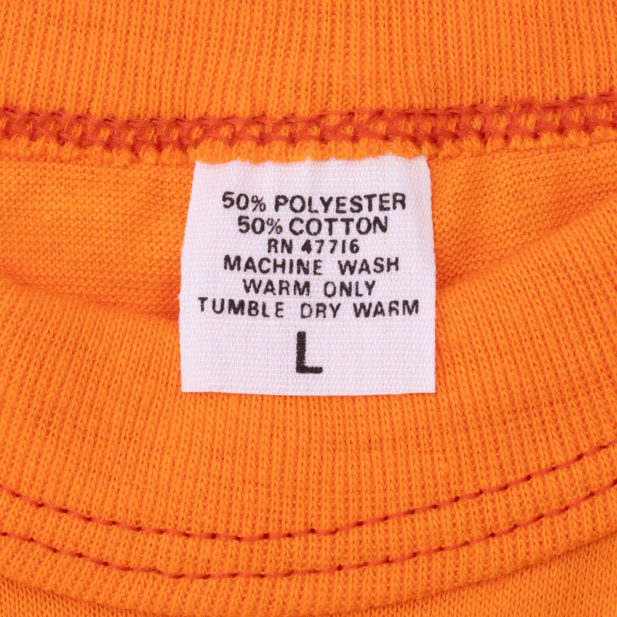 Vintage Sunkist Orange Soda 1980S Tee Shirt Size Medium Single Stitch Sleeves