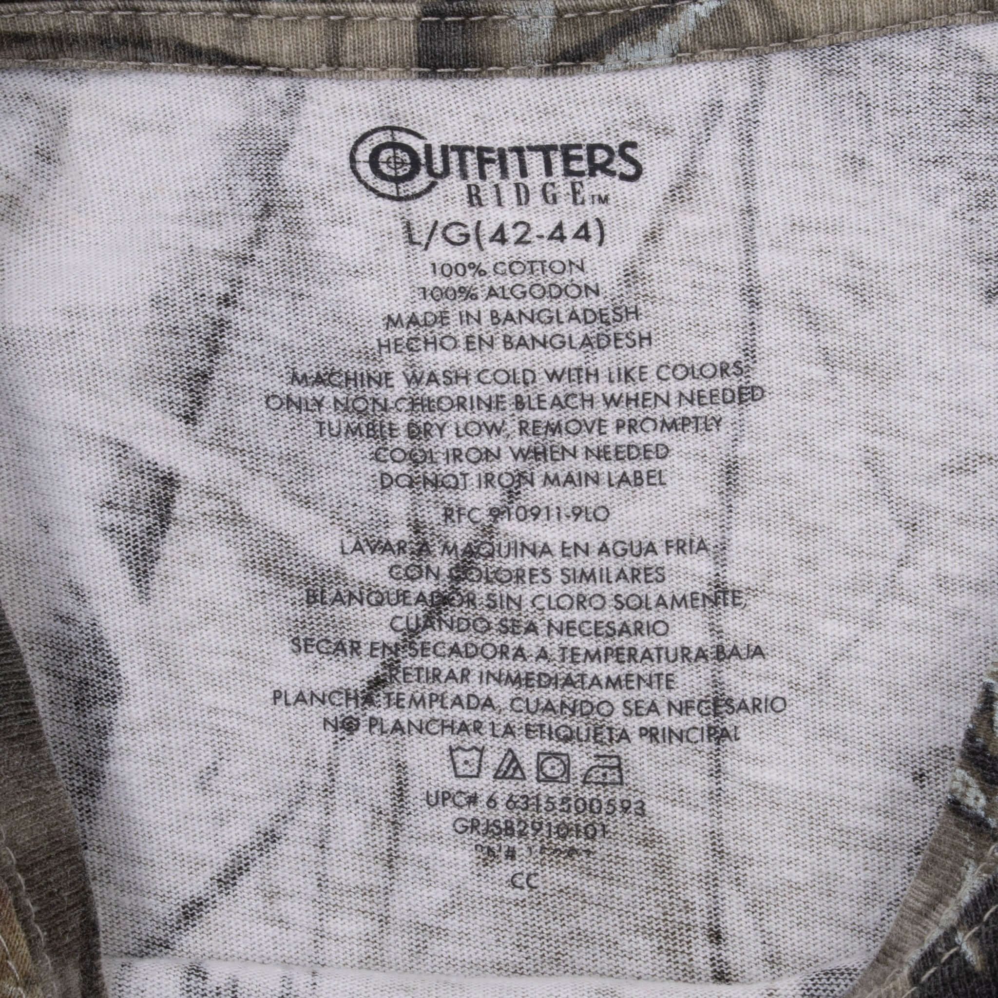 Vintage Hunting Realtree Hardwoods Camo Browning Tee Shirt Size Large