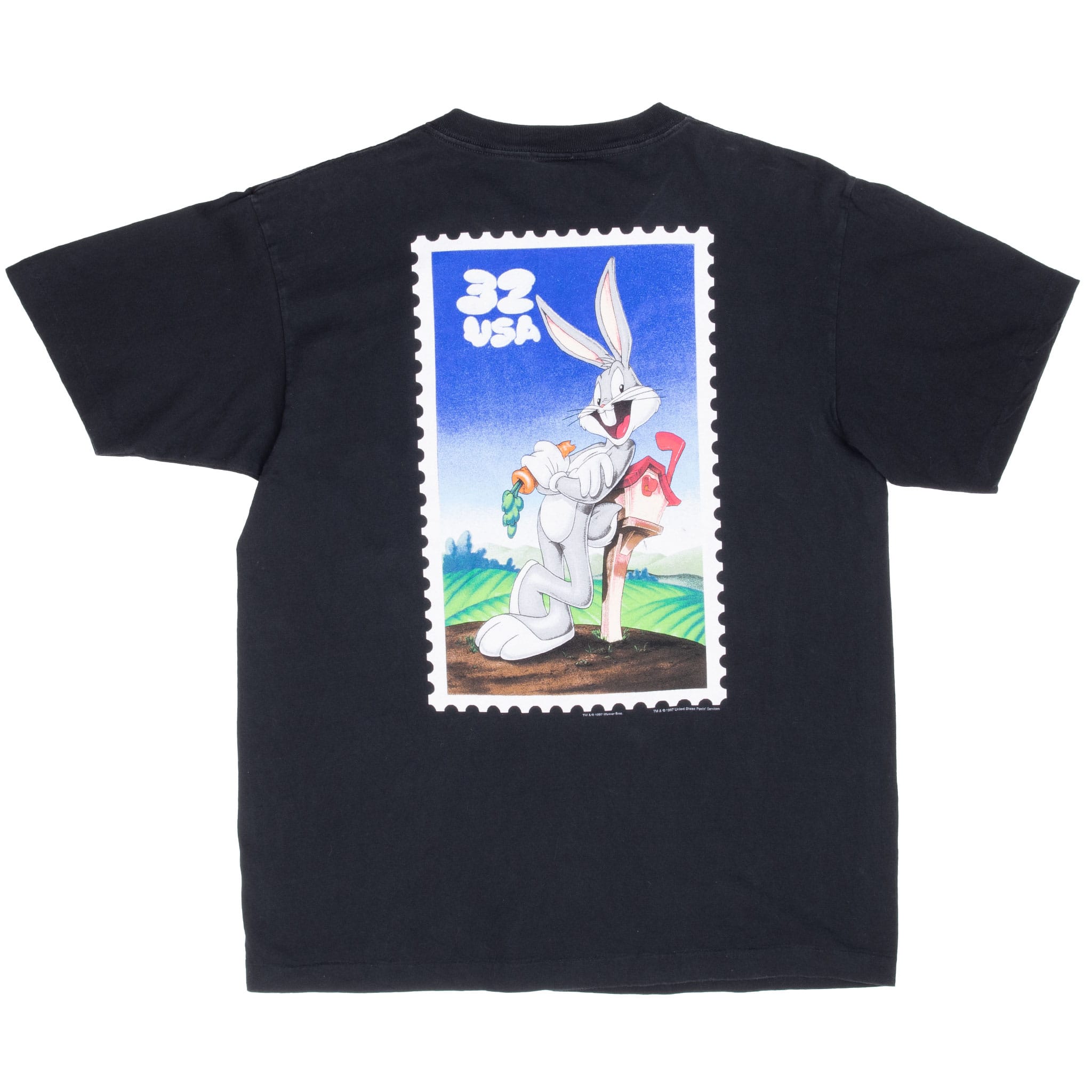 VINTAGE LOONEY TUNES BUGS BUNNY STAMPERS TEE SHIRT 1993 LARGE MADE IN USA