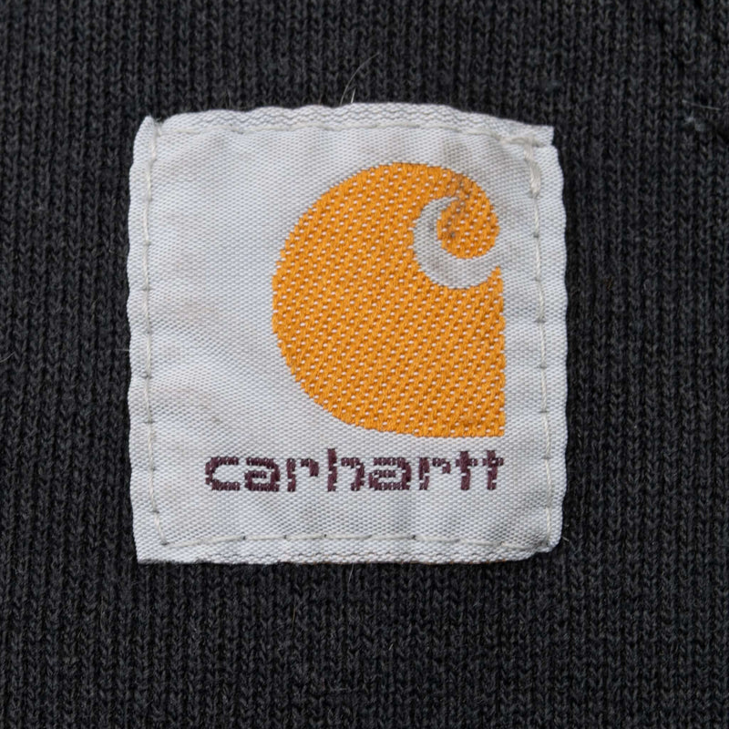 Vintage Carhartt Classic Black Hoodie Sweatshirt 2XL
