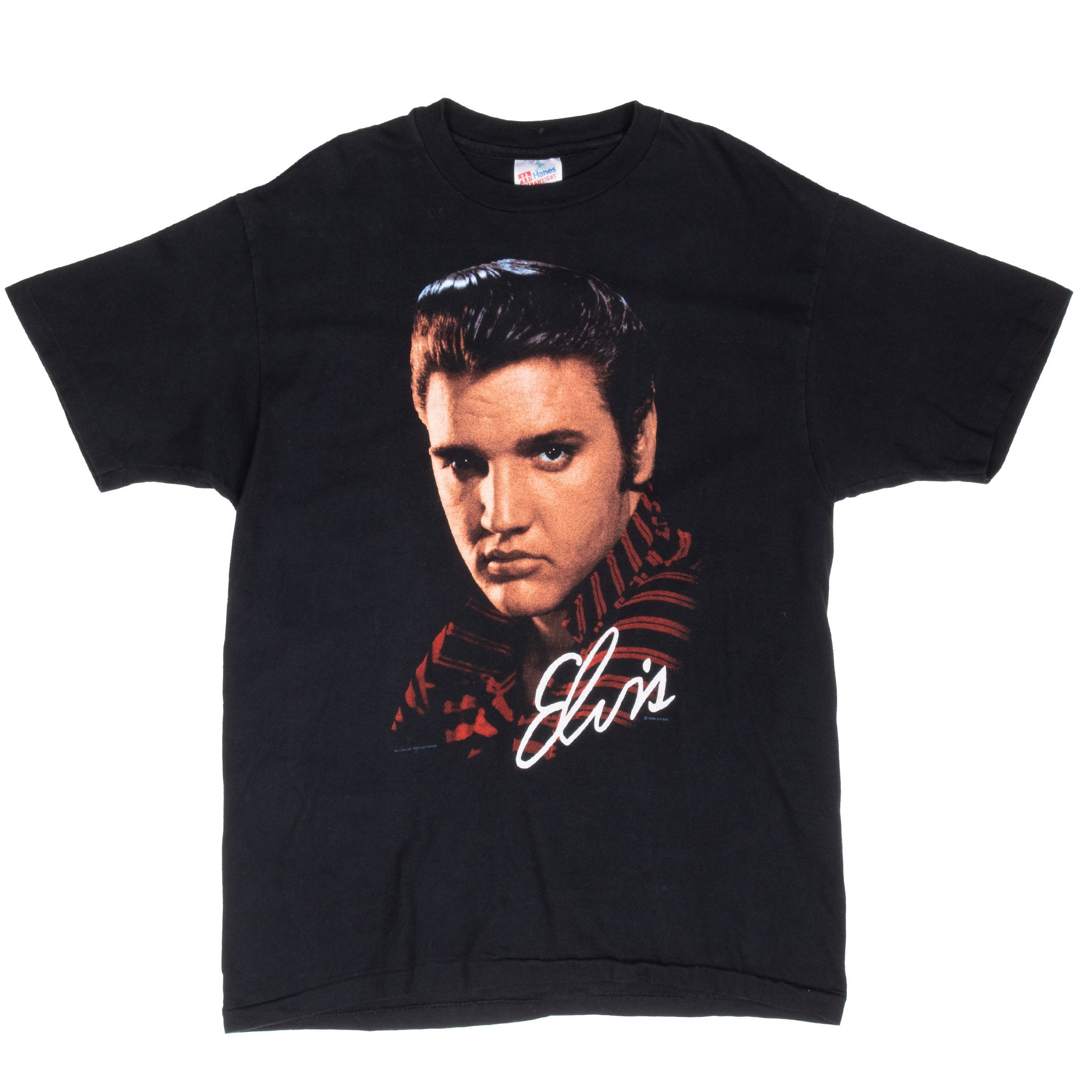 Vintage Elvis Presley 1990 Tee Shirt Large Made In Usa With Single Stitch Sleeves