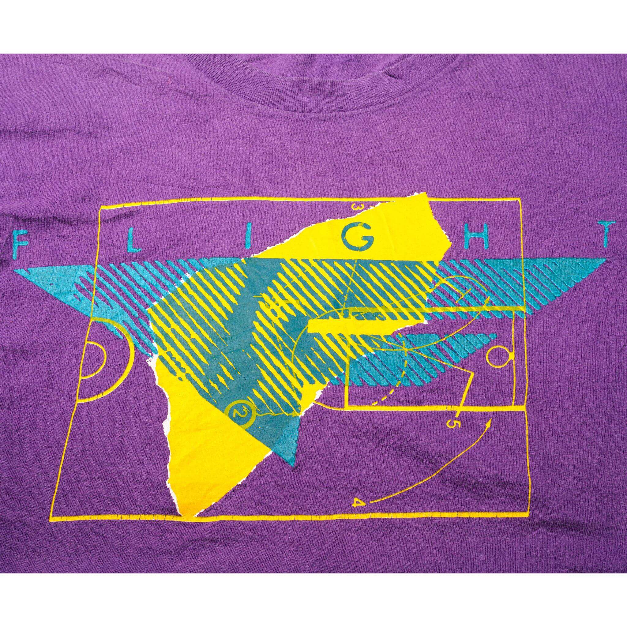 Vintage Nike Flight Tee Shirt 1987-1994 Size Large Made In USA With Single Stitch Sleeves.