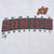 Close-up of red and green Seattle Sonics basketball chest print on gray fabric