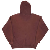 VINTAGE NIKE AIR FORCE ONE SPELLOUT BURGUNDY HOODIE 1990S SIZE XL MADE IN USA