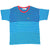 VINTAGE IZOD LACOSTE BLUE STRIPED TEE SHIRT 1990S SIZE LARGE MADE IN USA