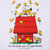 Close-up of Snoopy and Woodstocks on red doghouse with You Can Never Have Too Many Friends text