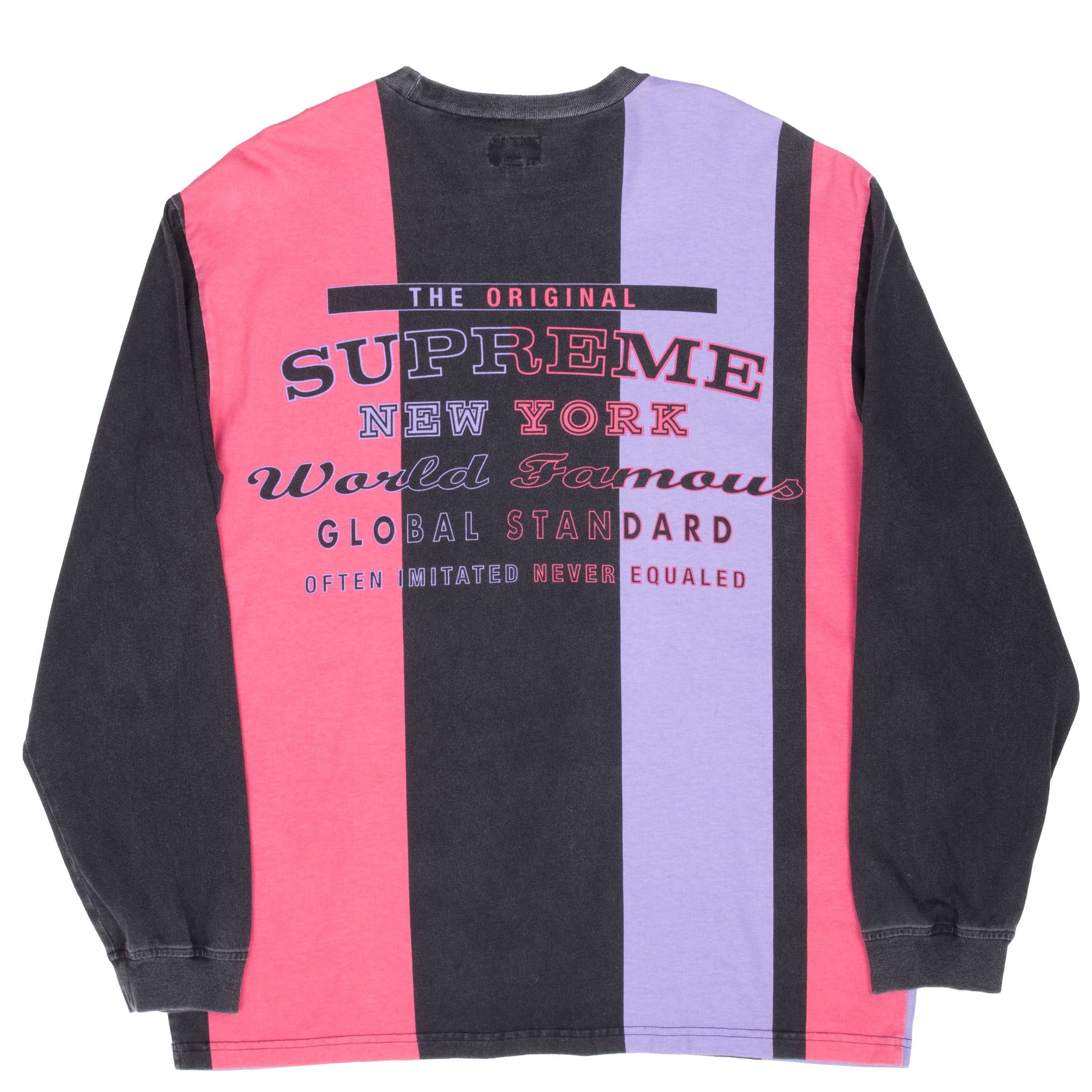 SUPREME GLOBAL STANDARD BLACK LONG SLEEVE TEE SHIRT SIZE MEDIUM