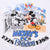 Close-up of Mickey Mouse 60th Birthday 1928–1988 print with castle and Steamboat Willie