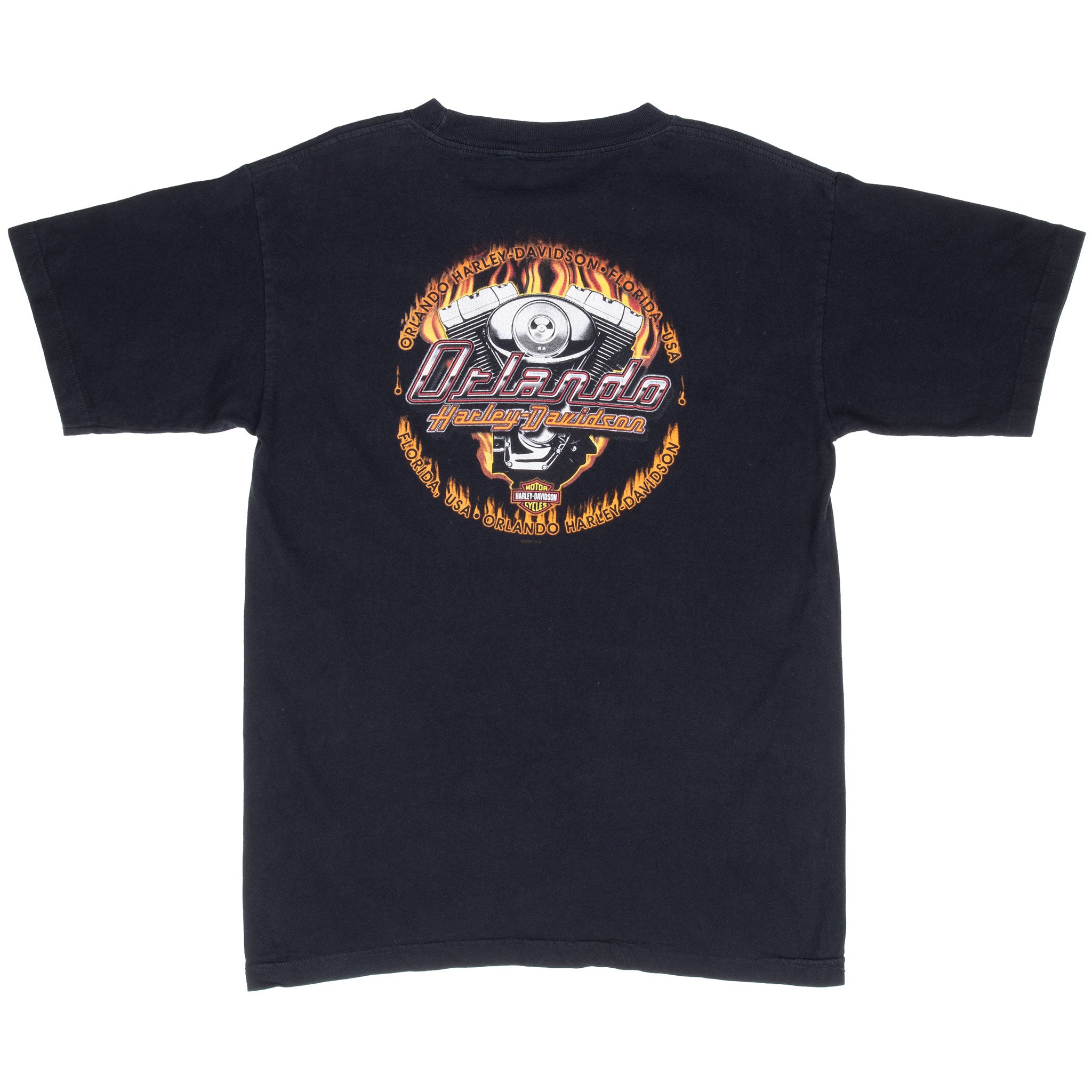 Vintage Harley Davidson Orlando Florida 2005 Tee Shirt Size Medium