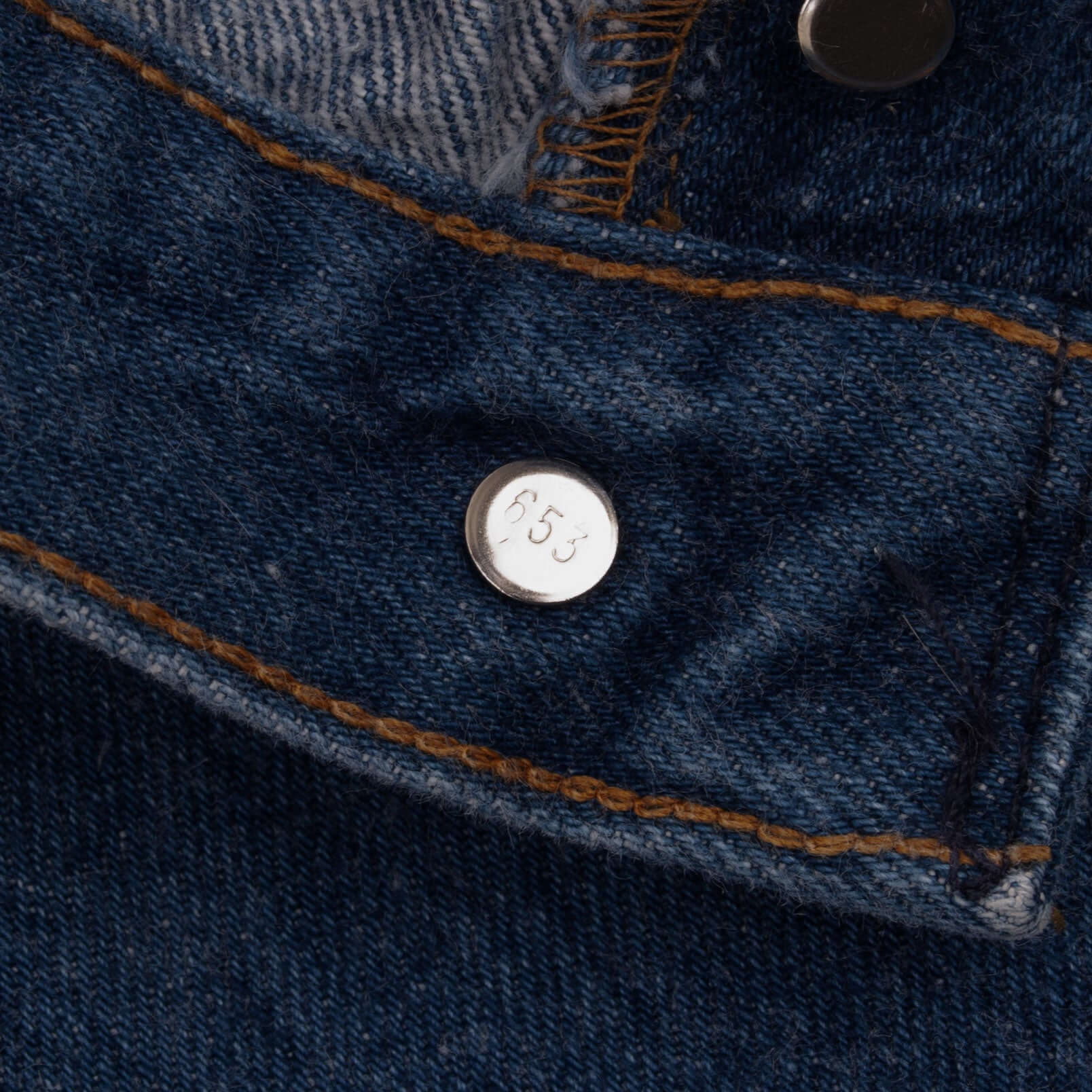 Beautiful Indigo Levis 501 Jeans 1980s Made in USA with Medium Wash   Size on tag 33x32 Back Button #653