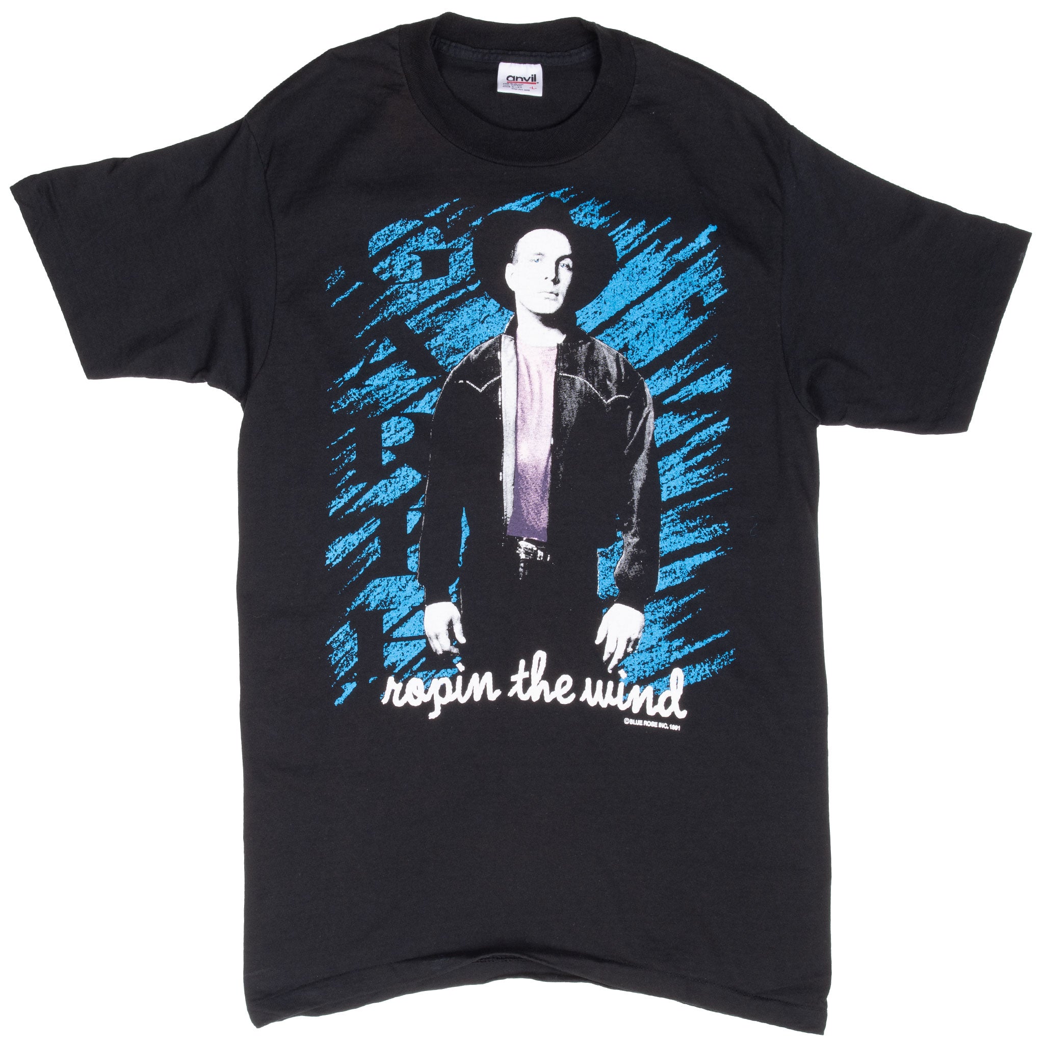 Vintage Garth Brooks Ropin The Wind 1991 Country Tee Shirt Size Medium Made In Usa