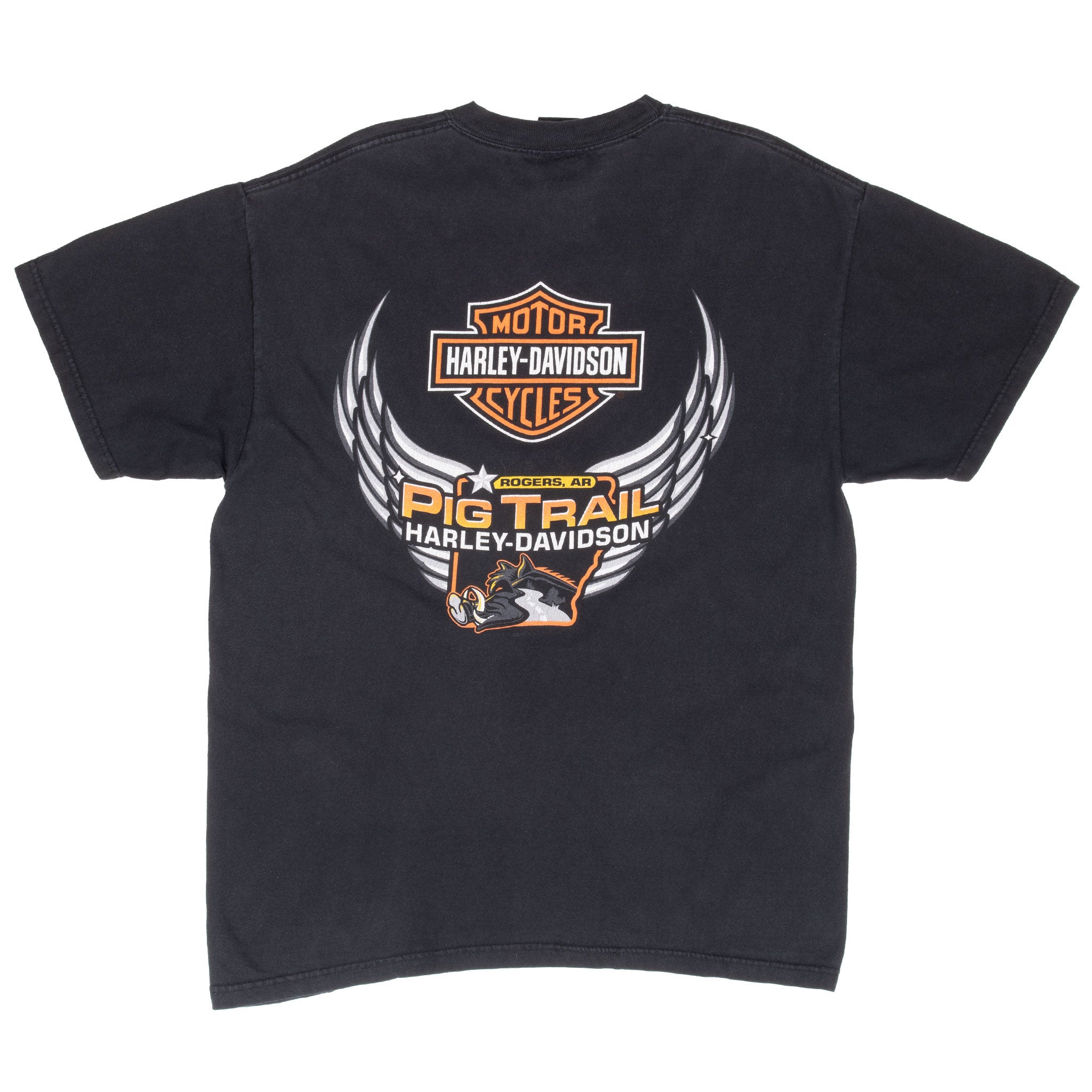 Vintage Harley Davidson Rocks Rogers Arkansas 2007 Tee Shirt Size Large Made In Usa