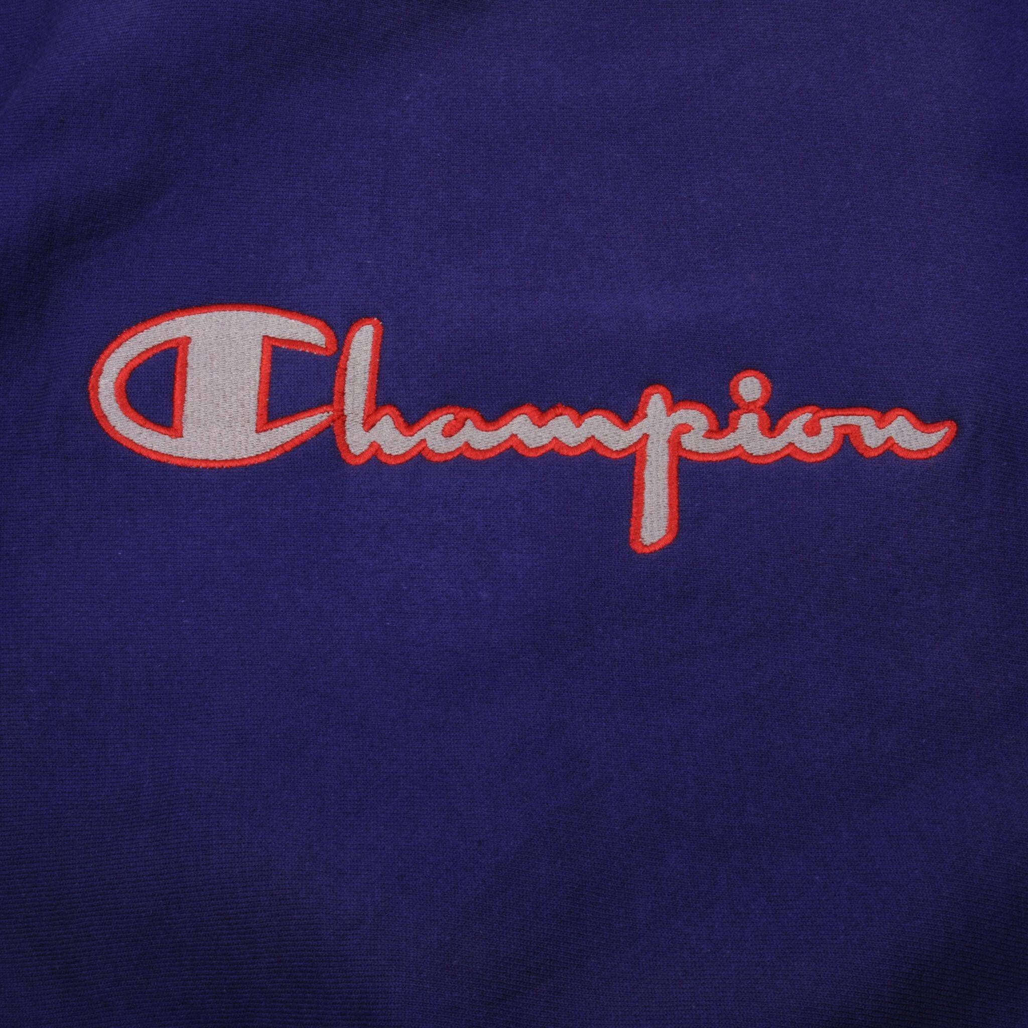 Vintage Reverse Weave Champion Spell Out Logo Sweatshirt 1990S Size Medium Made In USA