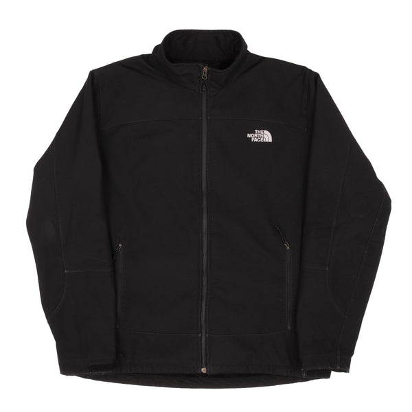 Vintage The North Face Waterproof Black Fleece Jacket Size XL