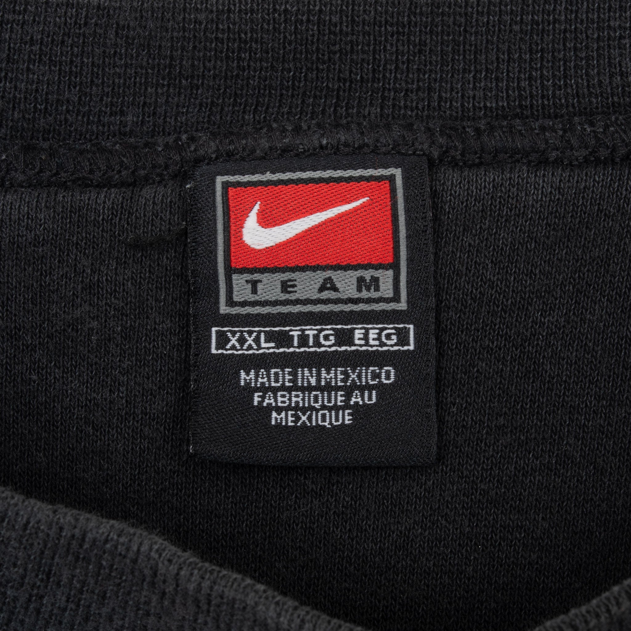 Vintage Nike Black Center Swoosh Sweatshirt 1990S 2Xl