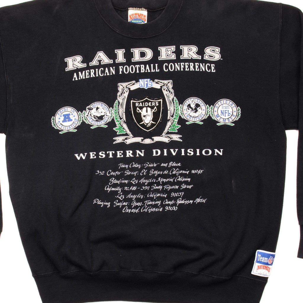 VINTAGE NFL LOS ANGELES RAIDERS SWEATSHIRT SIZE XL MADE IN USA