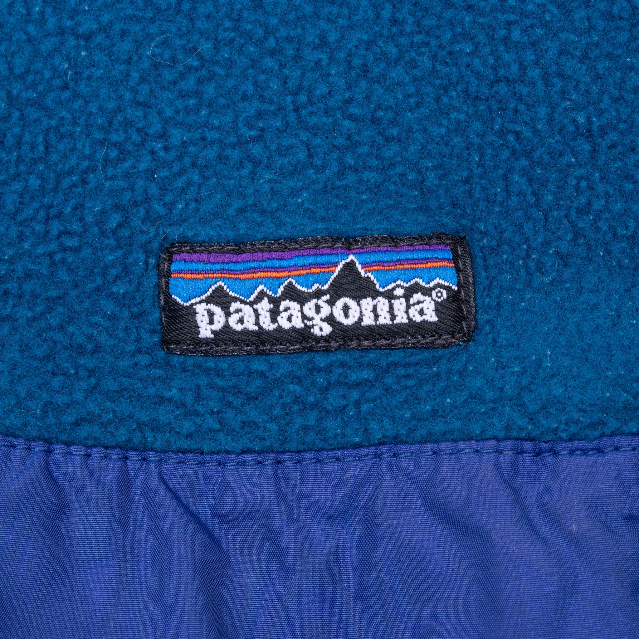 Vintage Patagonia Teal Snap T Pullover Fleece Jacket 1990S Size XS