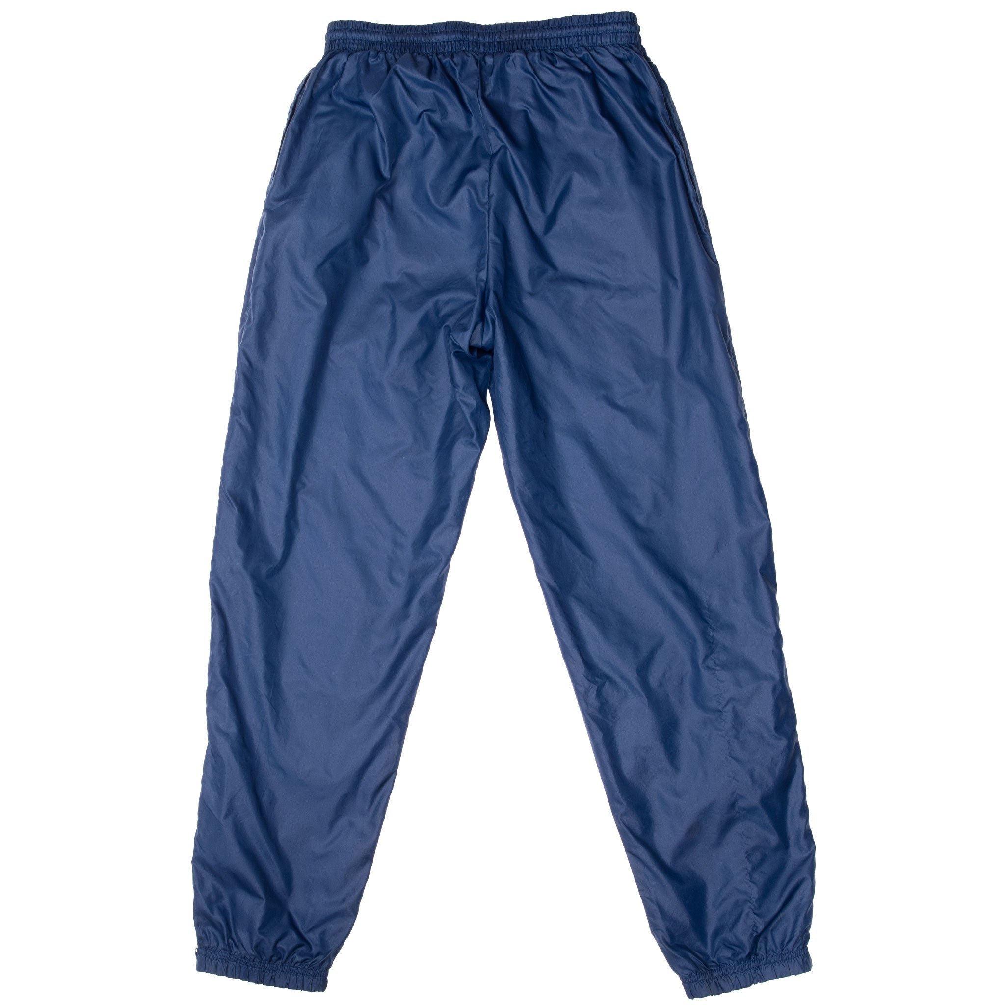 Vintage Nike Classic Swoosh Blue Nylon Track Pants 1990S Size Medium Woman