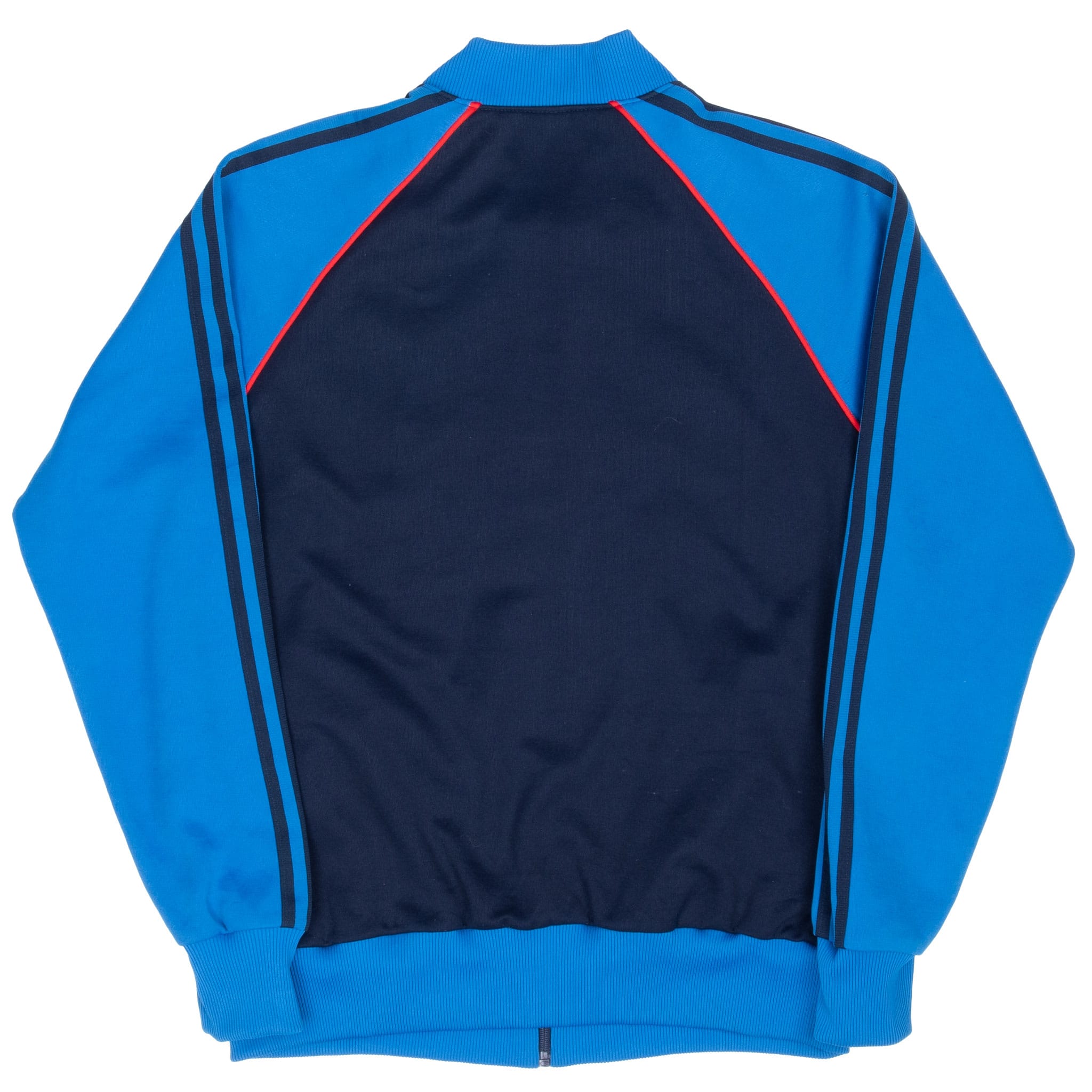 VINTAGE ADIDAS 3 STRIPES BLUE TRACKSUIT JACKET 1970S SIZE MEDIUM MADE IN USA