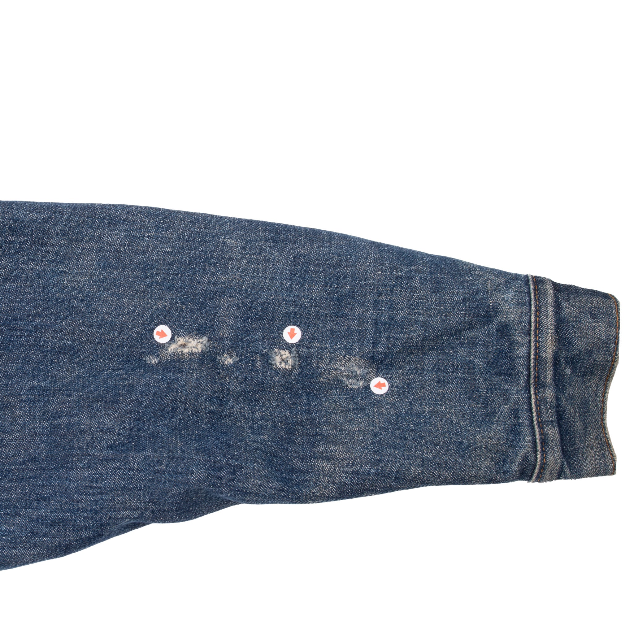 VINTAGE LEVIS INDIGO BLUE 2 POCKETS BLANKET LINED JACKET SIZE 40 1980S MADE IN USA