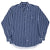 VINTAGE POLO RALPH LAUREN BLUE WHITE STRIPED SHIRT 1990S MEDIUM
