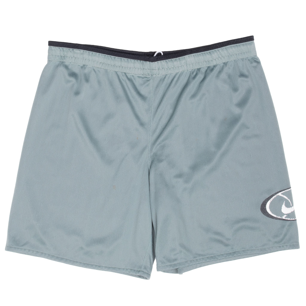 Vintage Nike Sage Green Reversible Basketball Track Shorts 1990S Size Large