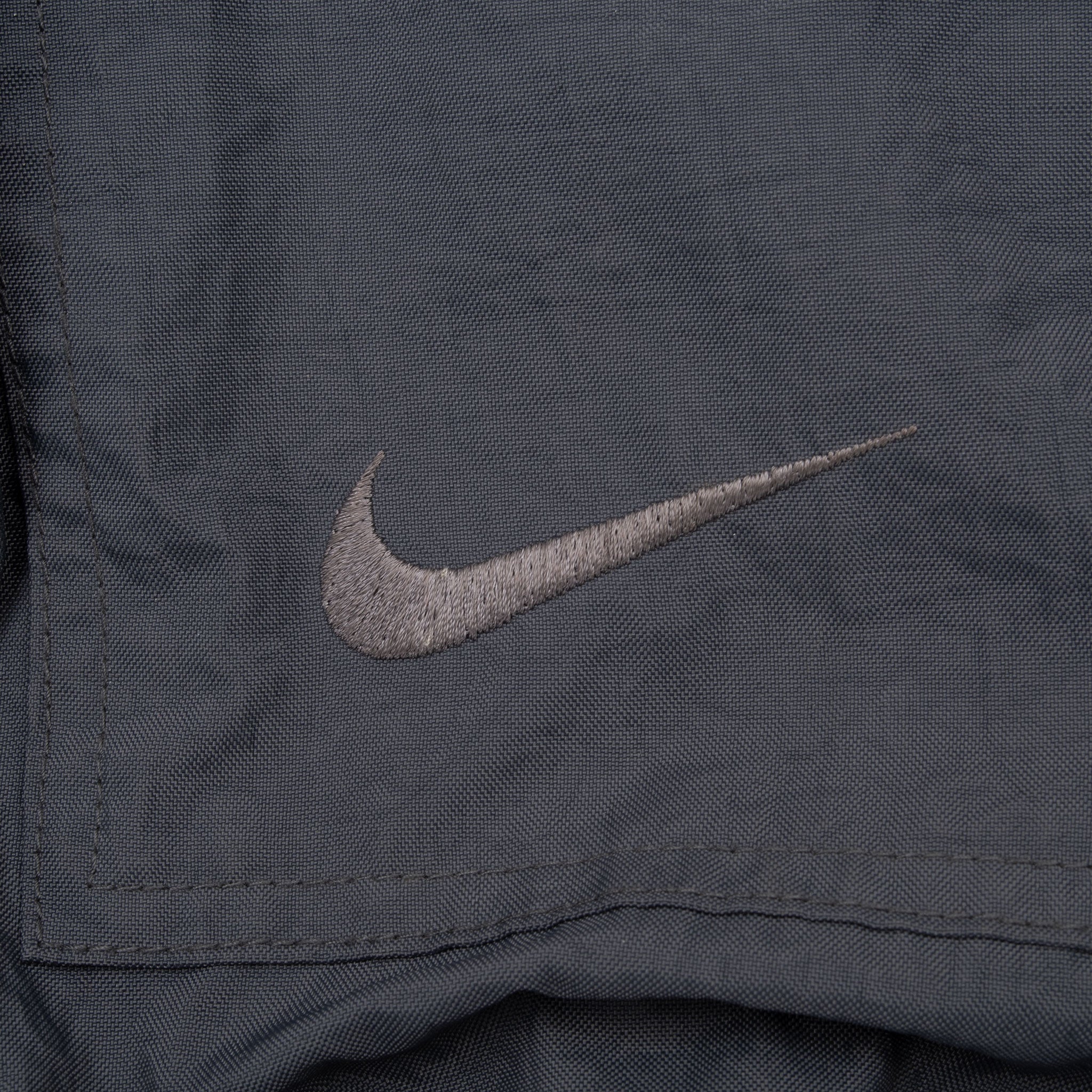 Vintage Nike Dark Grey Hooded Windbreaker Jacket 1990S Size 2XL