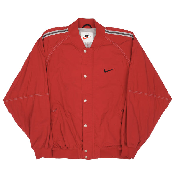 Vintage Nike Windbreaker Red Jacket 1990S Size Large