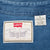 Vintage Levis Red Tab Pocket Blue Denim Shirt 1990S Size Small