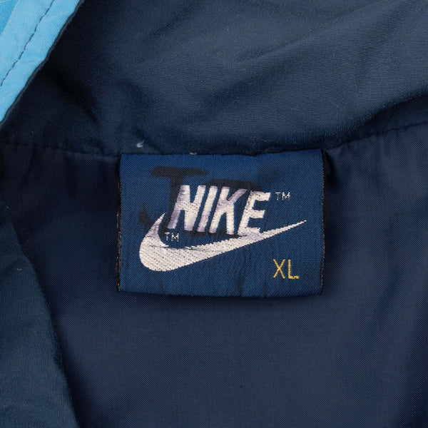 Vintage Nike Blue Windbreaker Jacket Early 1980S Size XL