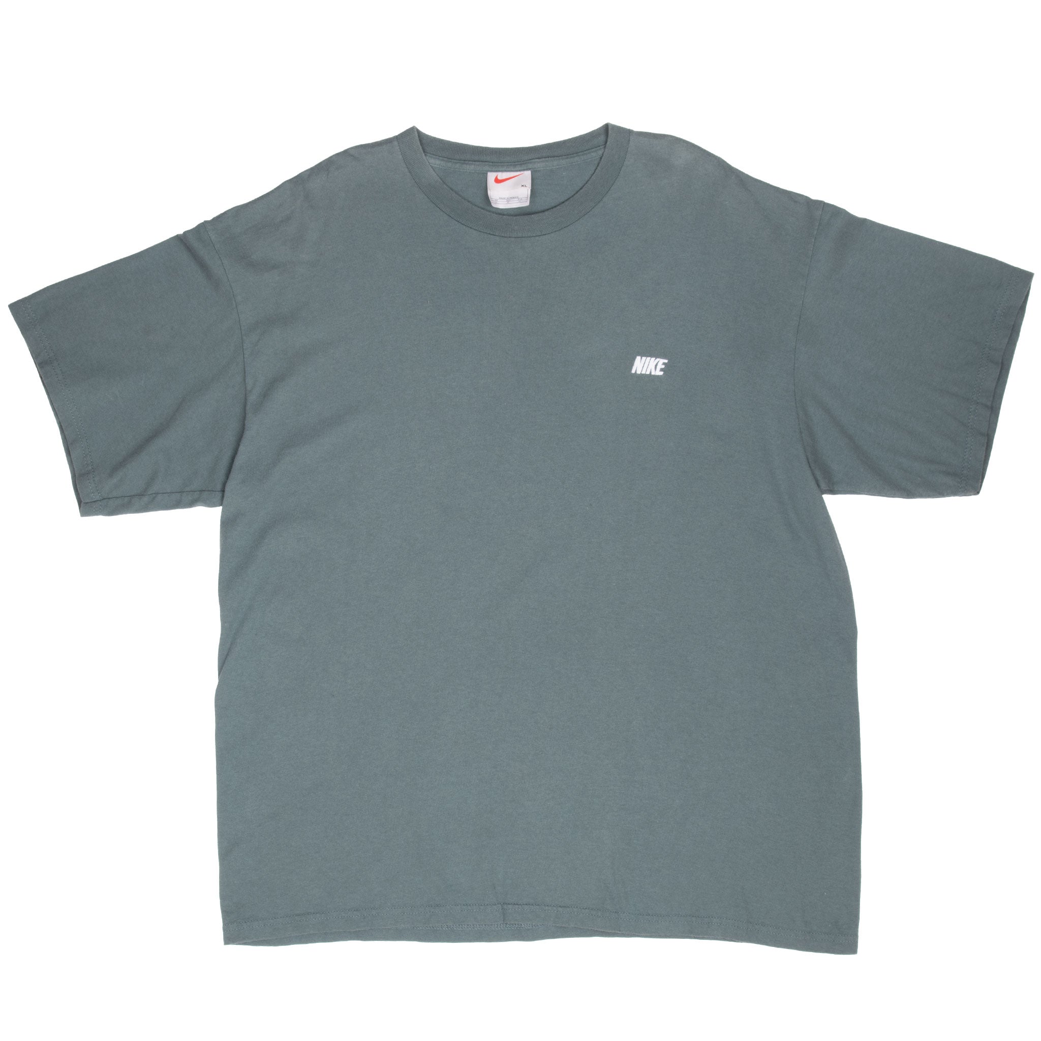 Vintage Nike Sage Green Tee Shirt Late 1990S Size Xl