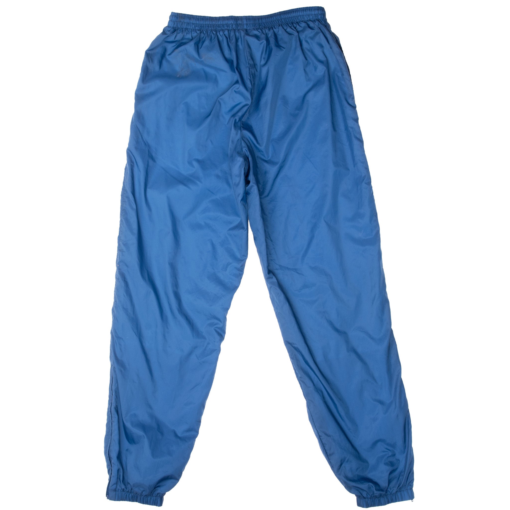 Vintage Nike Classic Swoosh Blue Nylon Track Pants 1990S Size Large