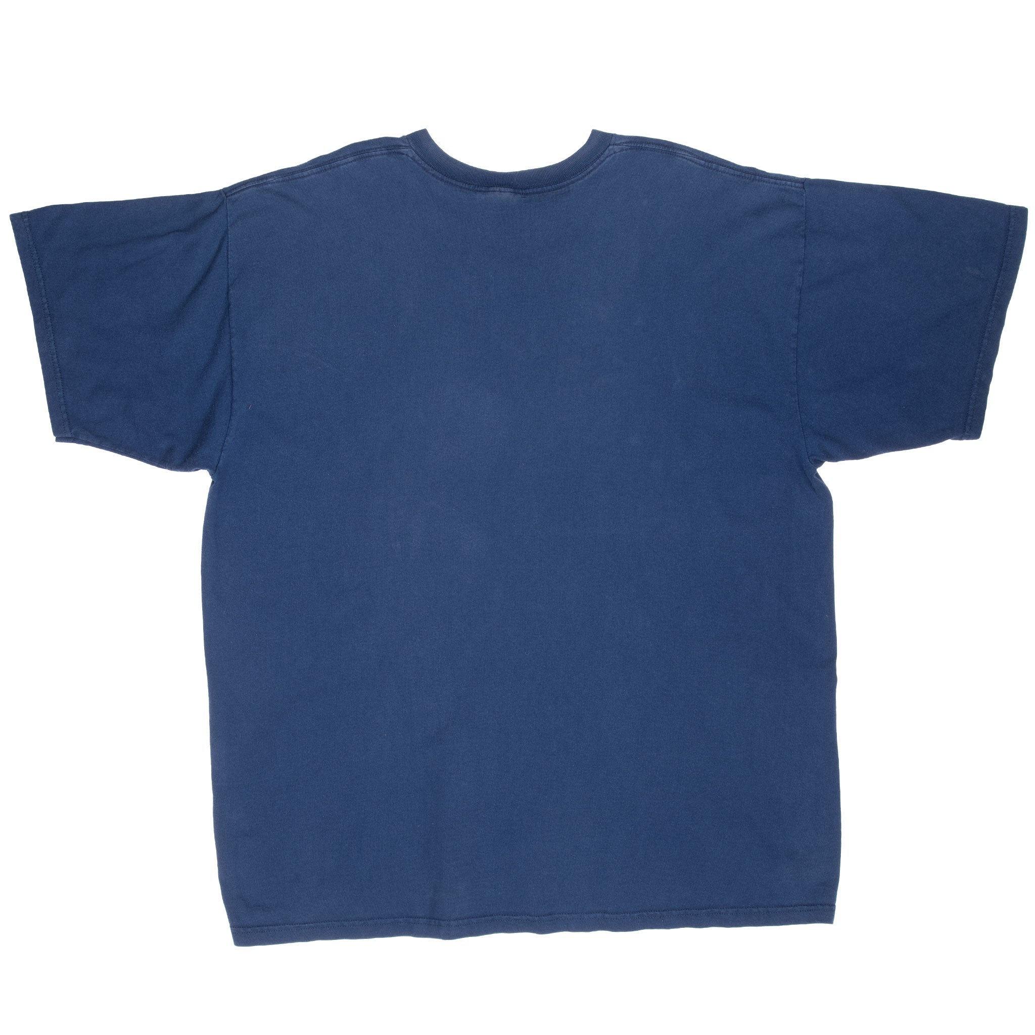 Vintage Nike Big Swoosh Blue Tee Shirt Late 1990s Size XL Made In USA