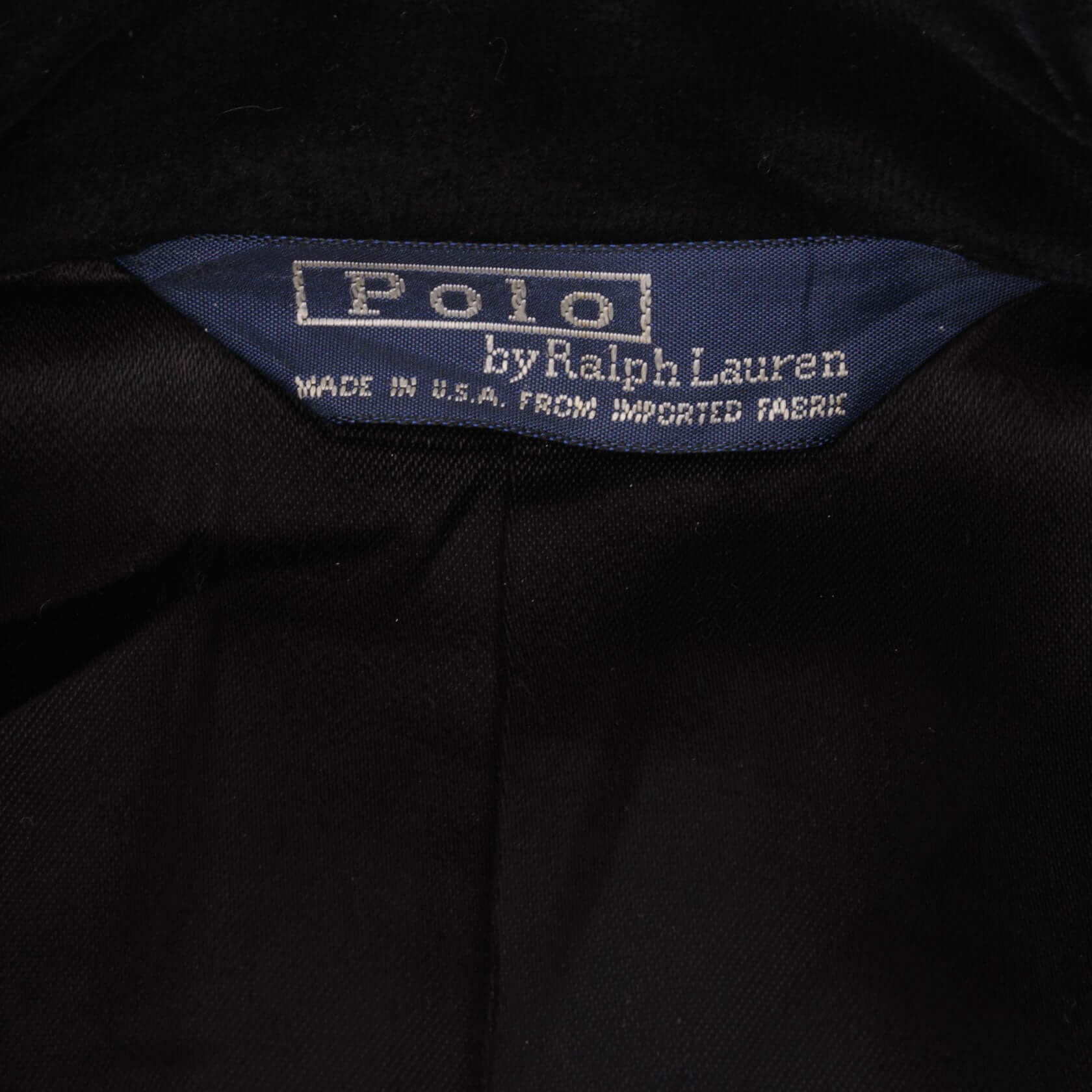 Vintage Polo Ralph Lauren Wool Pea Coat Jacket 1990S Size 42 Made In USA