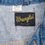 Vintage Wrangler 2 Pockets Blue Denim Jacket 1970S Size 42L Made In Usa