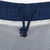 Interior waistband detail with navy drawstring and white mesh lining