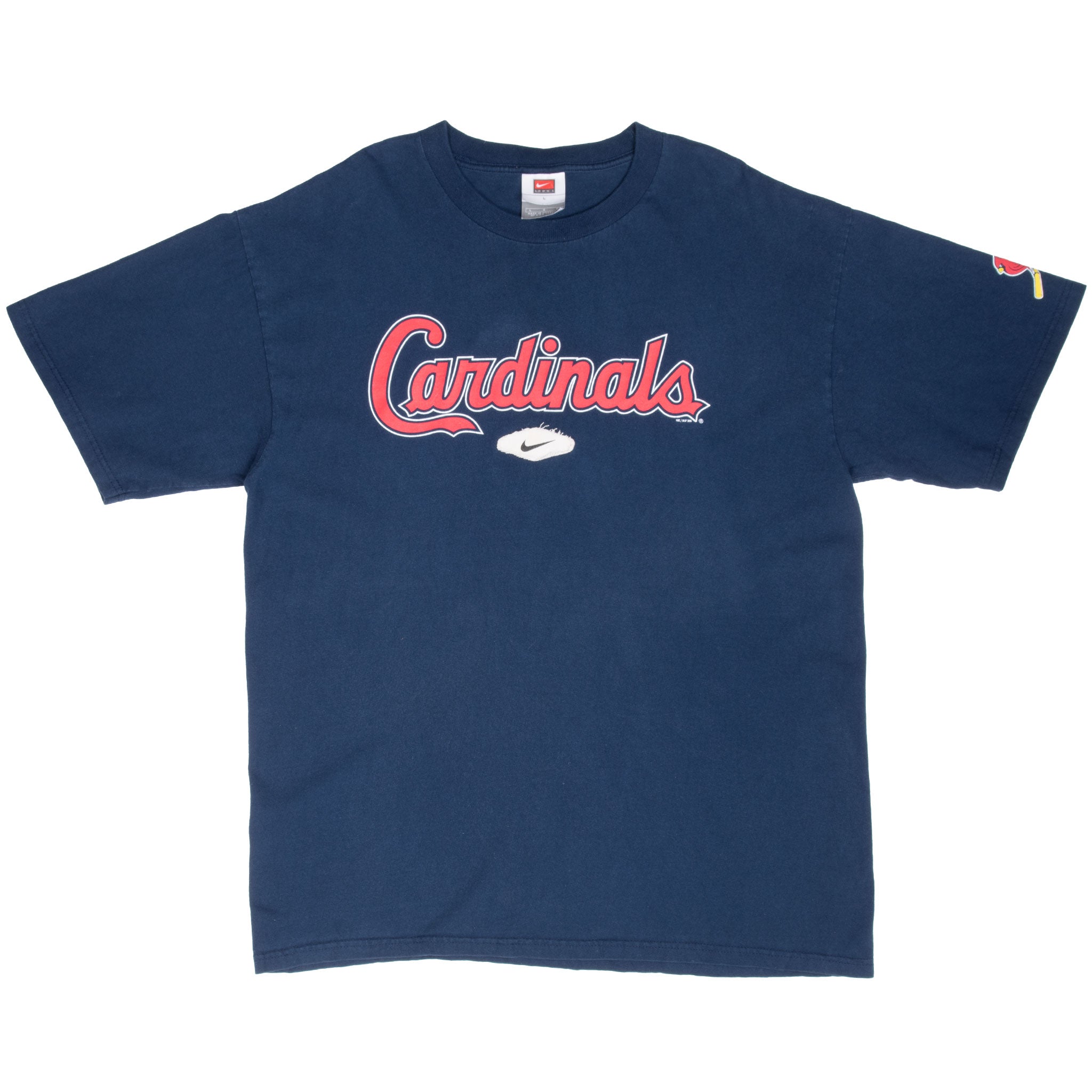 Vintage Mlb Nike Swoosh St Louis Cardinals Long Sleeve Tee Shirt 1990S Size Large