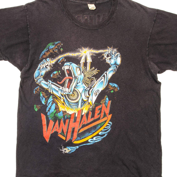 CAMISETA VINTAGE DE VAN HALEN KICK ASS 1986 TALLA GRANDE FABRICADA EN EE. UU.
