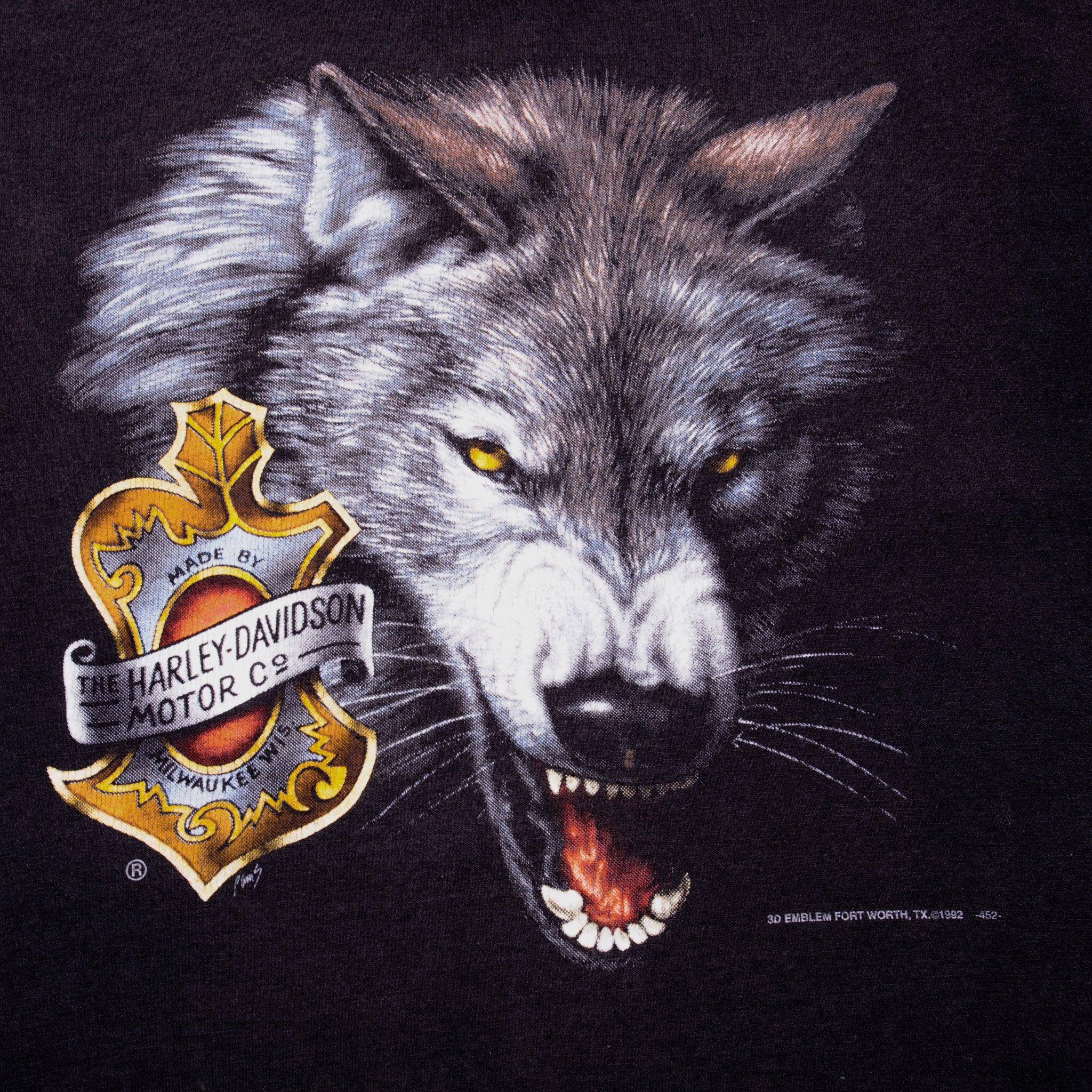 Vintage Delta Harley Davidson Hollywood California Tee Shirt Size Large