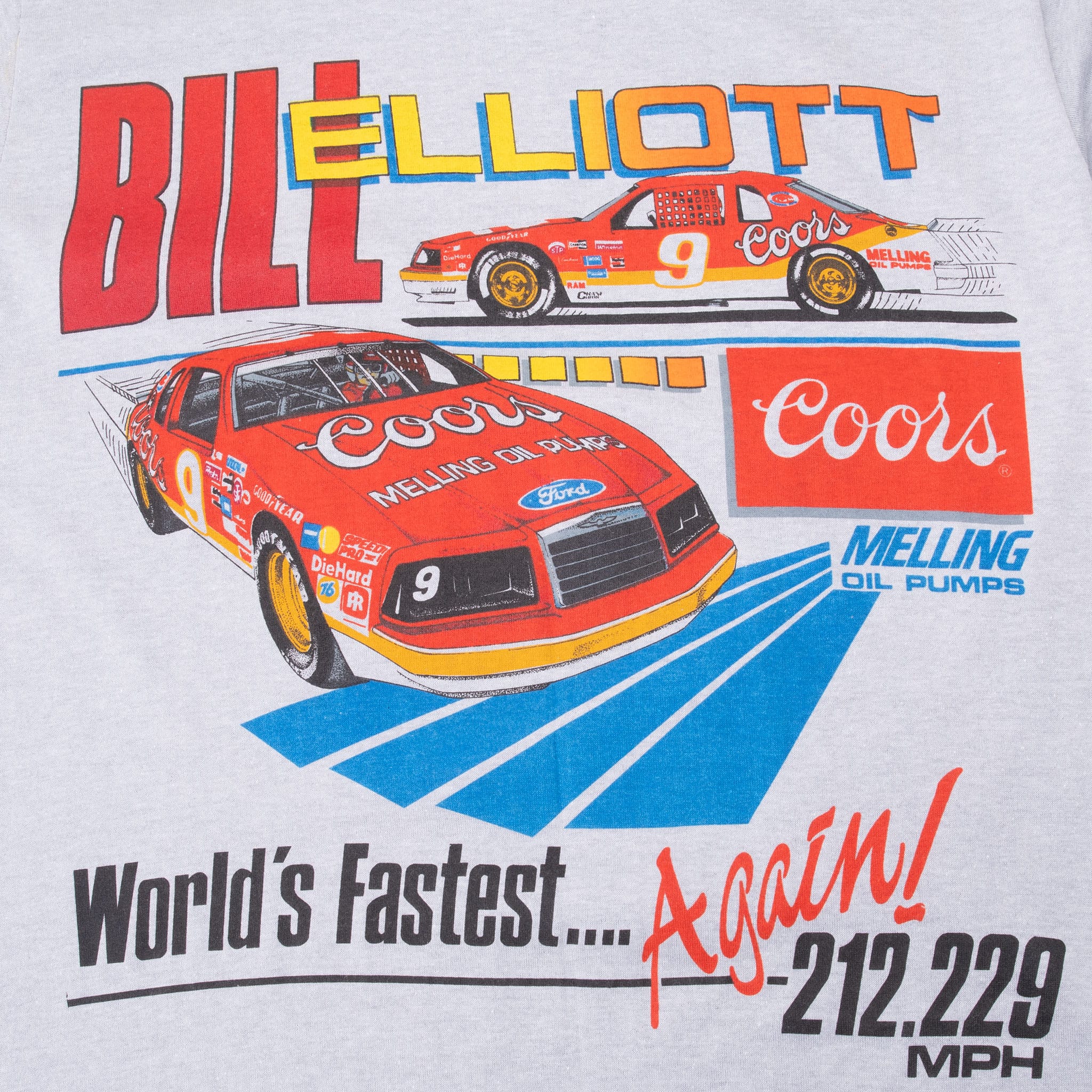 VINTAGE NASCAR BILL ELLIOTT 1980S TEE SHIRT SIZE SMALL MADE IN USA