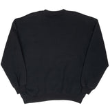 Vintage Russell Athletic Black Blank Sweatshirt 1990S Size Large Made In Usa